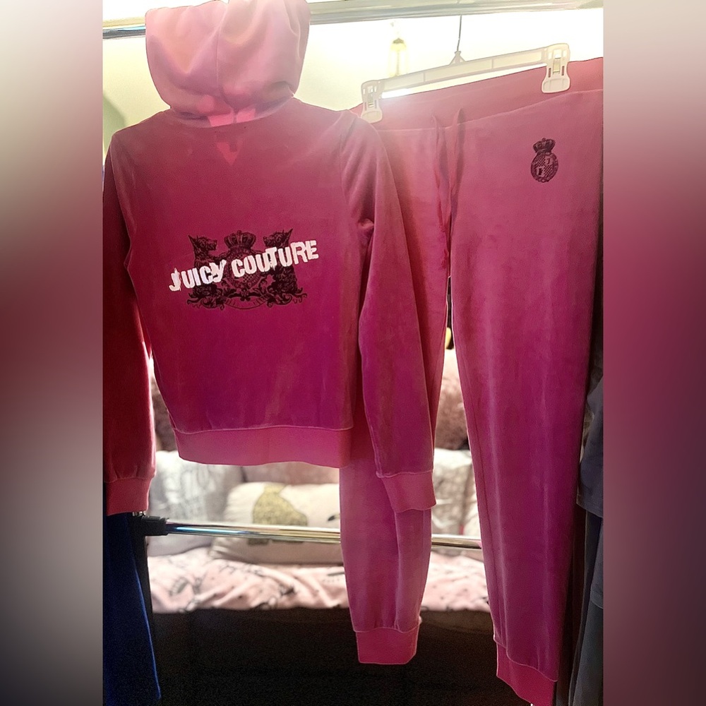 Hot Pink Vintage Juicy Couture NWOT full tracksuit set 💗